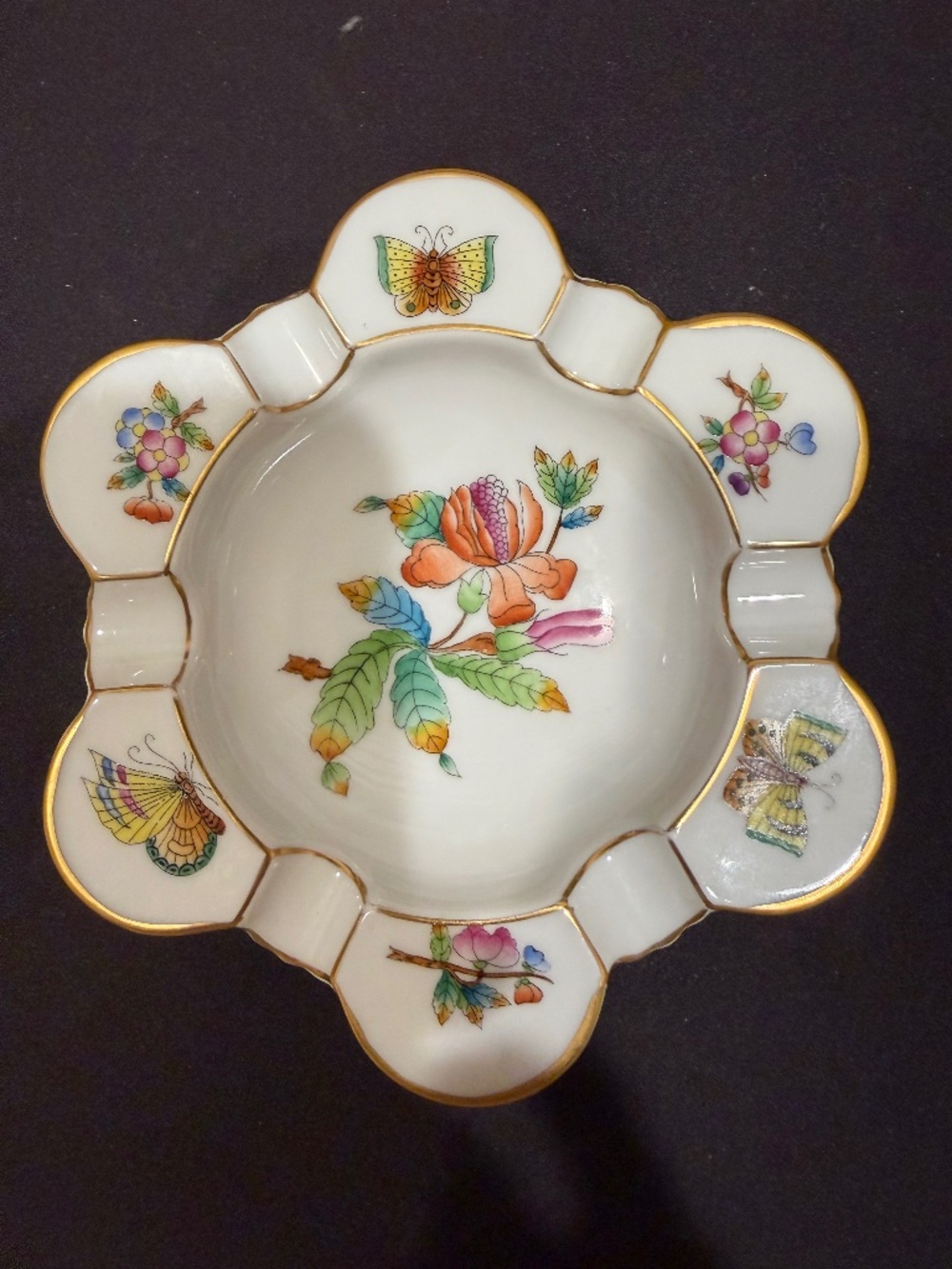 Herend Handpainted Ashtray